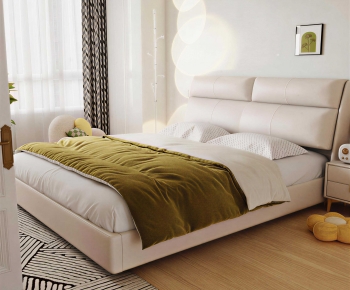 Modern Double Bed-ID:504359011