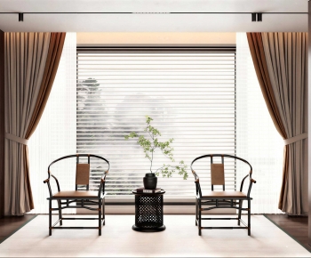 New Chinese Style Lounge Chair-ID:543133026
