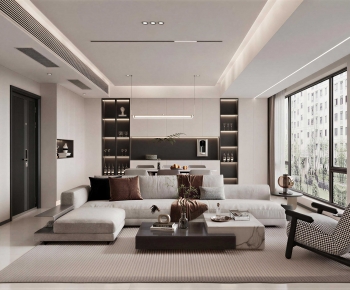 Modern A Living Room-ID:890100965