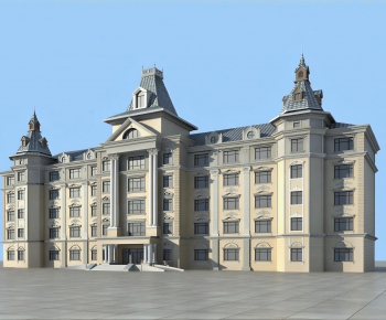 European Style Appearance Of Commercial Building-ID:976681957