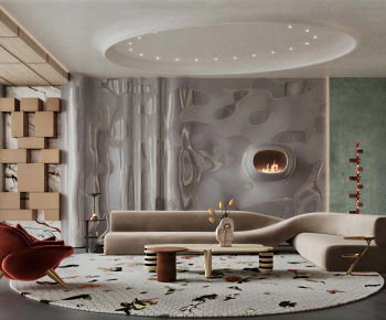 Modern A Living Room-ID:837841999