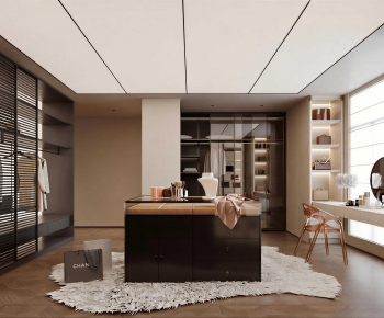 Modern Clothes Storage Area-ID:838437085