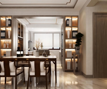 New Chinese Style Dining Room-ID:759749485