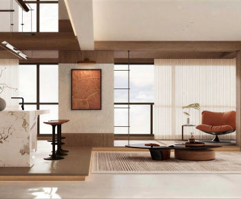 Modern A Living Room-ID:596484904