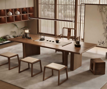 New Chinese Style Tea Tables And Chairs-ID:319391014