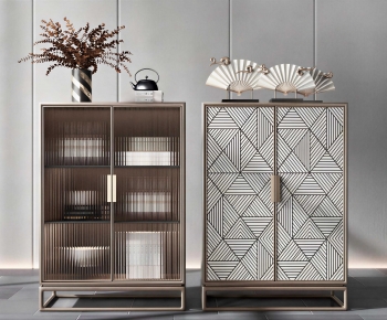 New Chinese Style Side Cabinet-ID:752089983