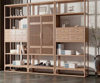 New Chinese Style Bookshelf-ID:976490978