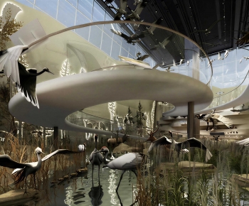 Modern Exhibition Hall-ID:382844925