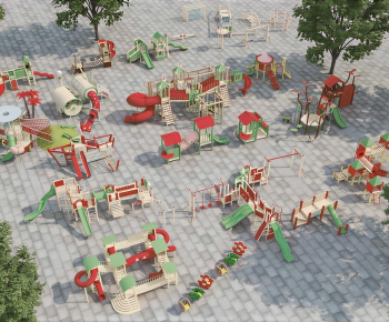Modern Equipment For Children-ID:379741911
