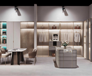 Modern Clothes Storage Area-ID:906873945