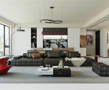 Modern A Living Room-ID:659465076