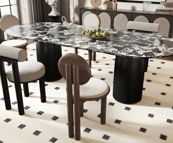Modern Dining Table And Chairs-ID:417310008