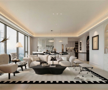 French Style A Living Room-ID:233388904