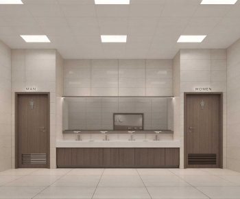 Modern Public Toilet-ID:595258007