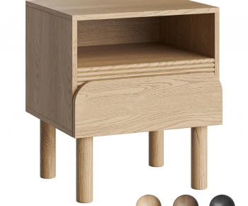 Wabi-sabi Style Bedside Cupboard-ID:931108006