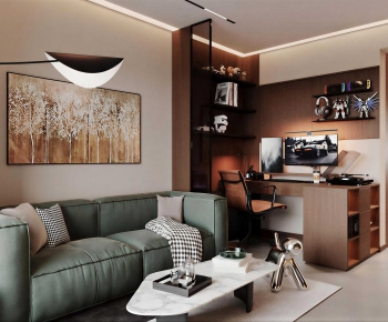 Modern A Living Room-ID:889830666