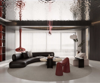 Modern A Living Room-ID:383410594