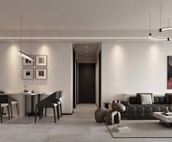 Modern A Living Room-ID:457753901