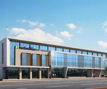 Modern Appearance Of Commercial Building-ID:463771106