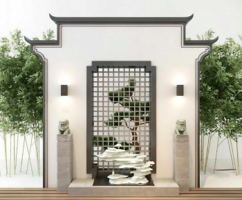New Chinese Style Rockery Waterscape-ID:709878923