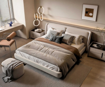 Modern Double Bed-ID:275918014