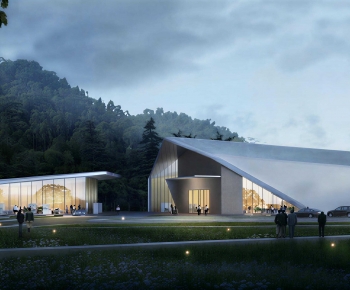 Modern Appearance Of Commercial Building-ID:460031034