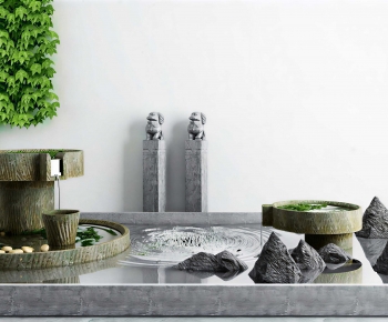 New Chinese Style Rockery Waterscape-ID:373792893