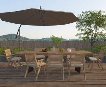 Wabi-sabi Style Outdoor Tables And Chairs-ID:947488073