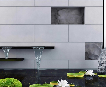 New Chinese Style Rockery Waterscape-ID:256048926