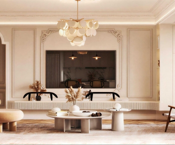 French Style A Living Room-ID:515239263