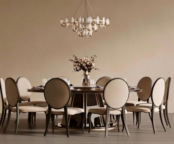 American Style Dining Table And Chairs-ID:497972975