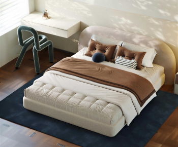 Modern Double Bed-ID:718357097