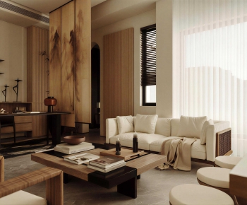 Wabi-sabi Style A Living Room-ID:647697933