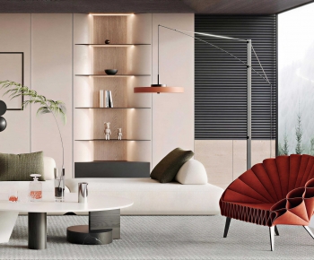Modern A Living Room-ID:874428036