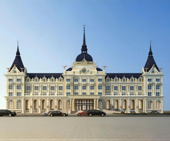 European Style Appearance Of Commercial Building-ID:125165941