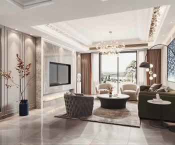 Modern A Living Room-ID:902535928
