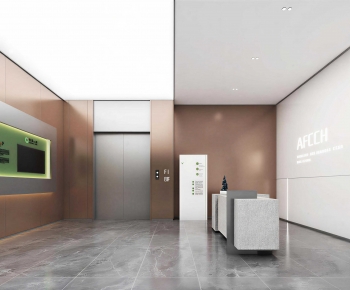 Modern Office Reception Desk-ID:454041007