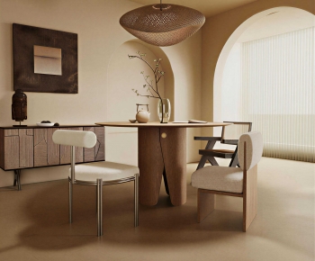 Wabi-sabi Style Dining Room-ID:637573966