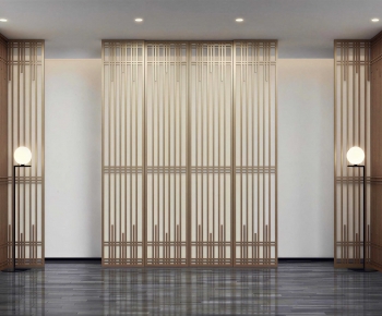 New Chinese Style Metal Screen Partition-ID:743709093