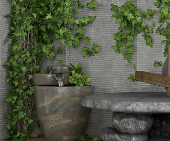 New Chinese Style Rockery Waterscape-ID:264075997