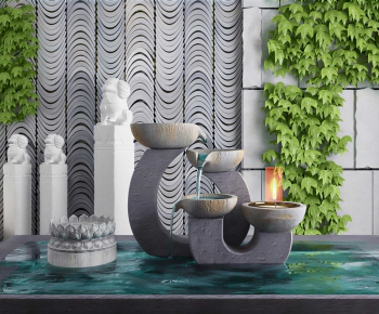 New Chinese Style Rockery Waterscape-ID:178270106