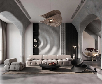 Wabi-sabi Style A Living Room-ID:403177026