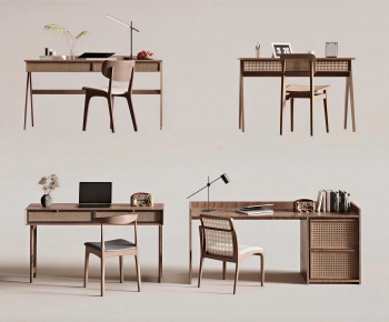 Modern Computer Desk And Chair-ID:111885078