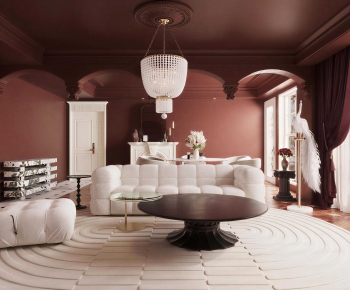 French Style A Living Room-ID:827414042