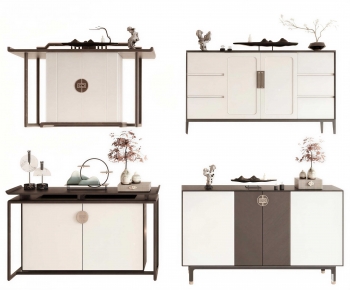 New Chinese Style Side Cabinet-ID:647114045