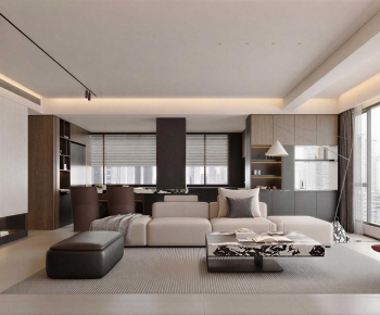 Modern A Living Room-ID:290877101