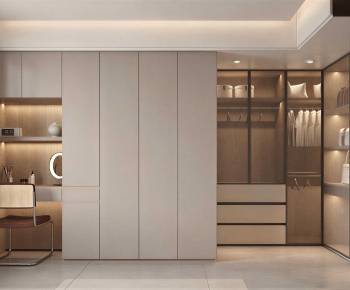 Modern Clothes Storage Area-ID:262567048