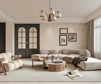 French Style A Living Room-ID:608398921