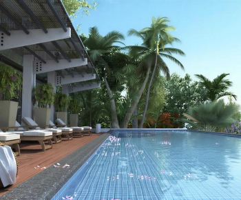 Modern Swimming Pool-ID:203792103