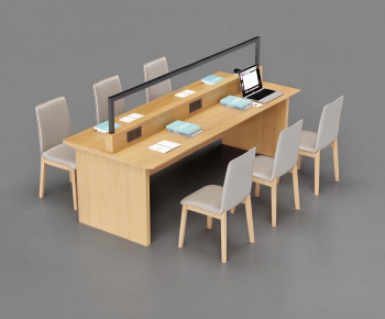 Modern Office Desk And Chair-ID:358606103